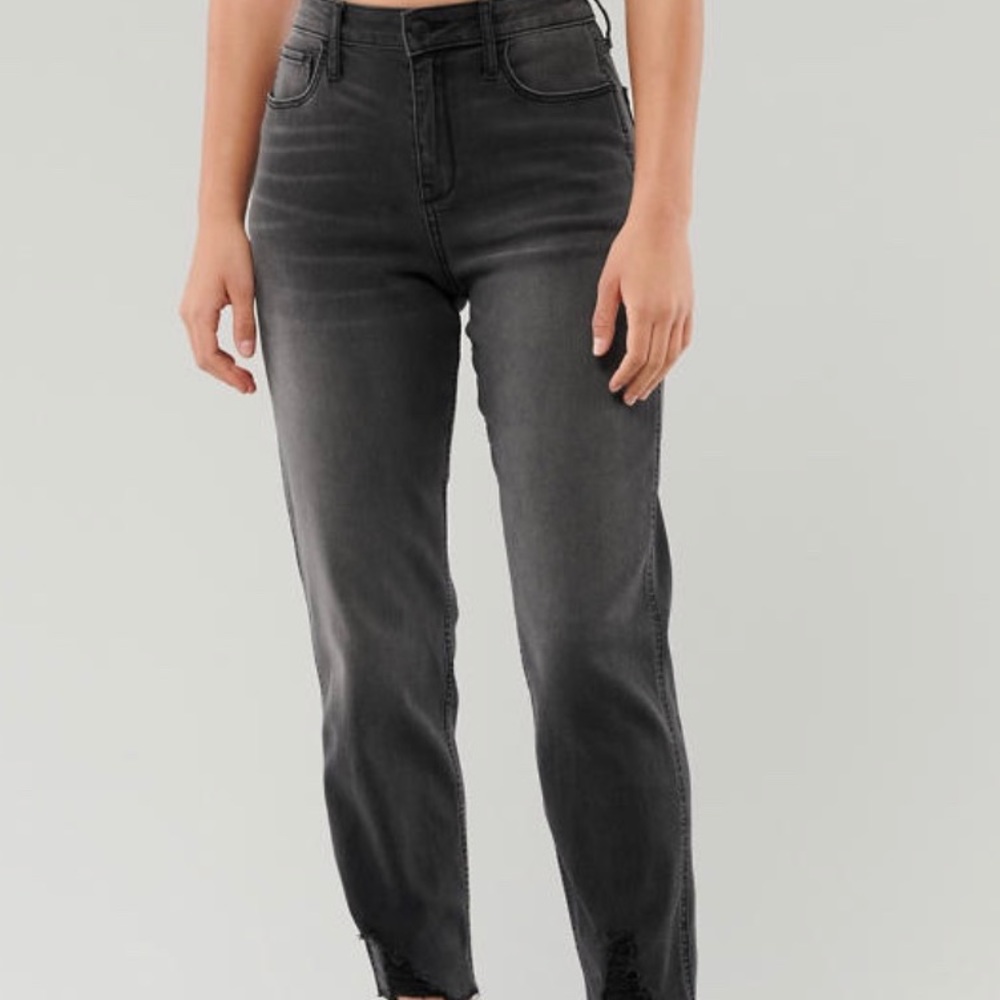 Black Hollister mom jeans